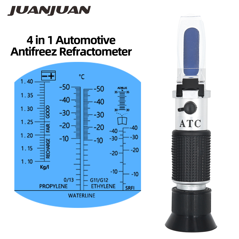 Marine Aquarium Refractometer - 4 в 1, автомобильный антифриз, рефрактометр,