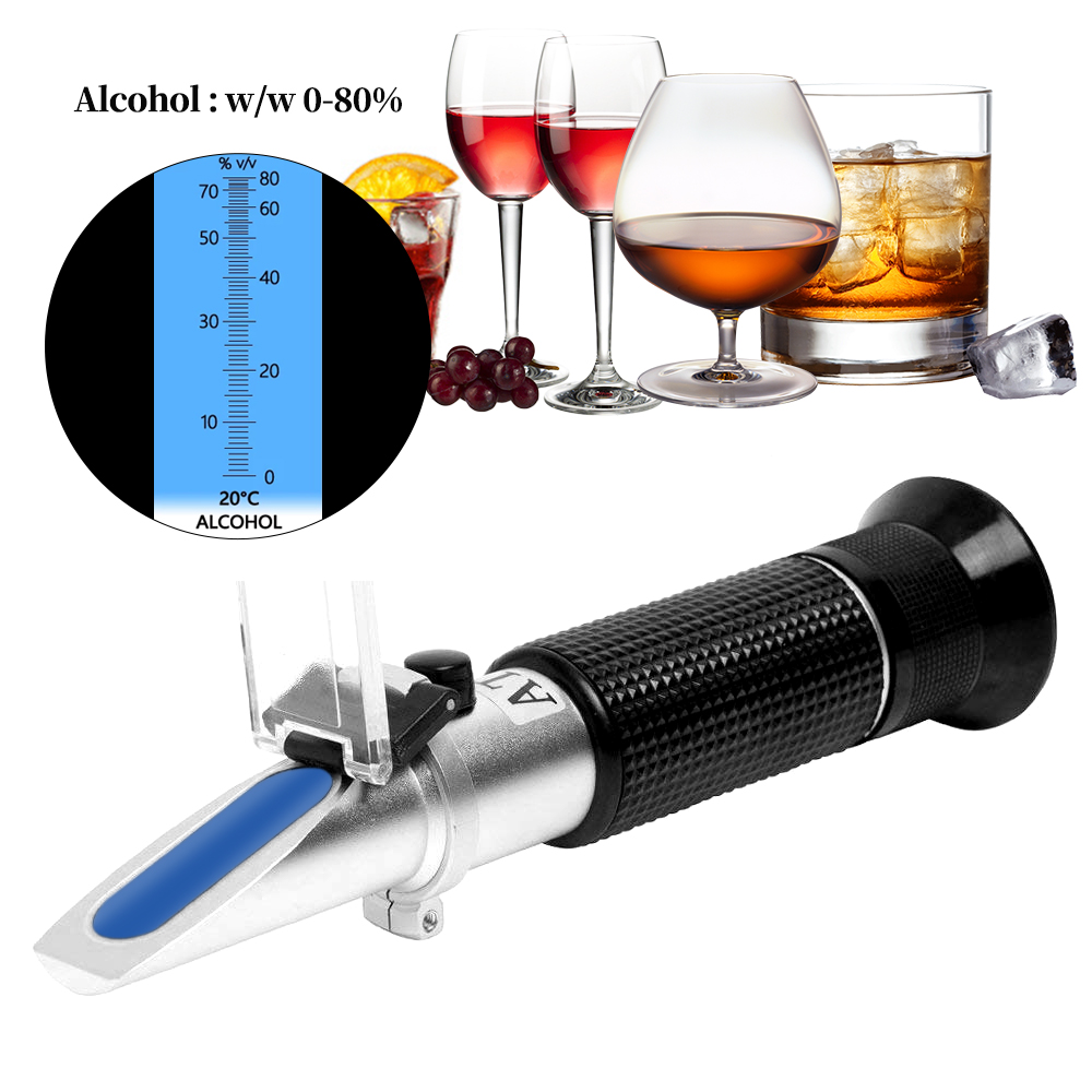 Marine Aquarium Refractometer - Ручной рефрактометр для спирта 0-80%, тестер