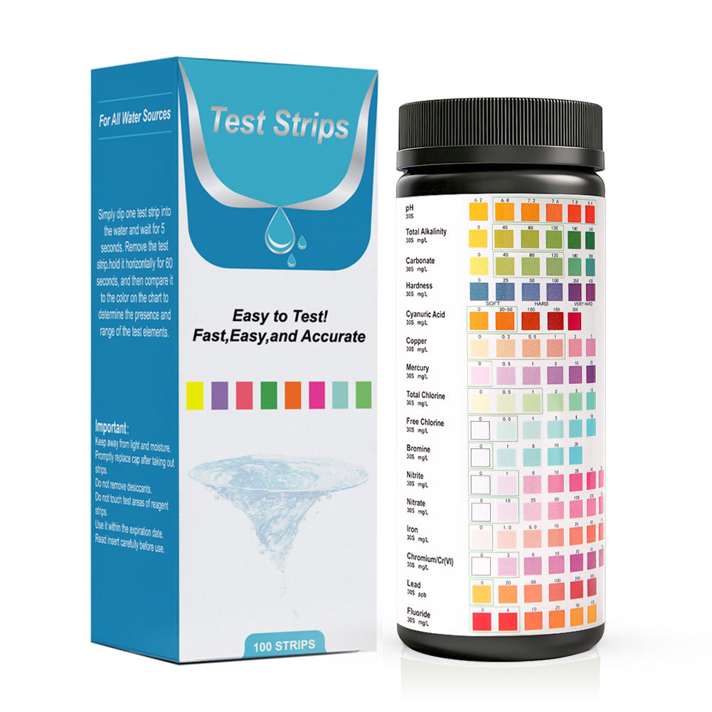 Marine Aquarium Water Testing - Тест-полоски Yieryi 16 в 1 для
