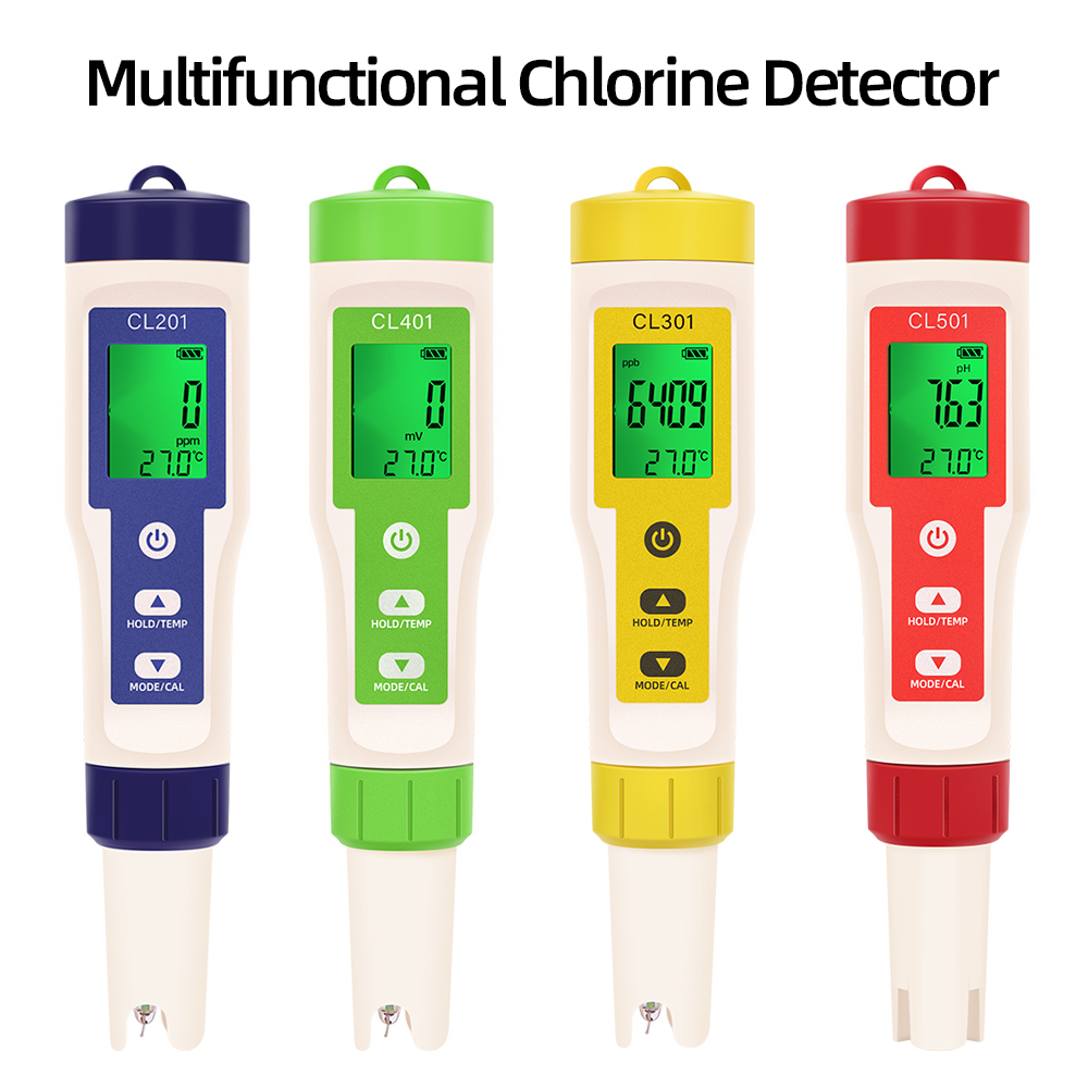 Marine Aquarium Water Testing - PH/CL2/H2/ORP/измеритель температуры детектор хлора цифровой тестер