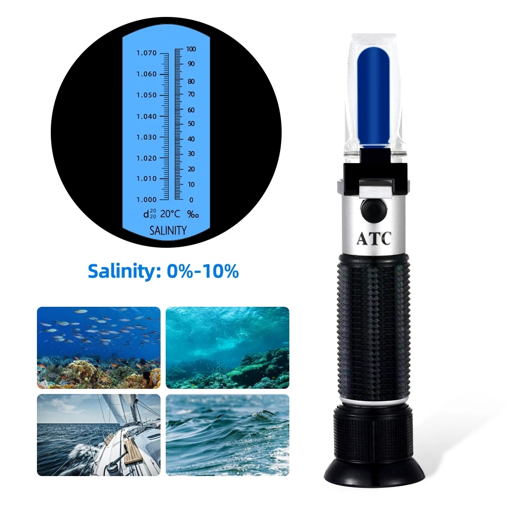 Marine Aquarium Refractometer - Рефрактометр солености 0-10% 1.000-1.070SG Оптический салометр