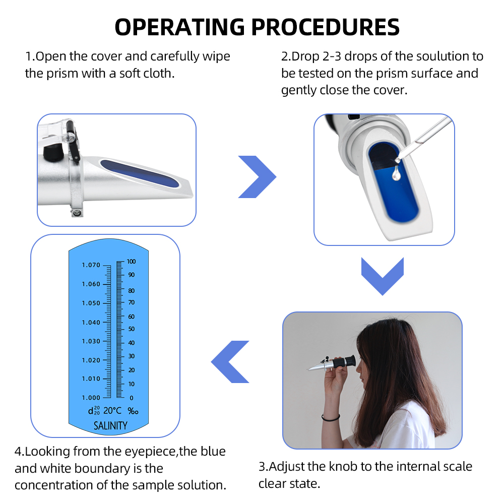 Рефрактометр солености 0-10% 1 – обзор и цена Marine Aquarium Refractometer