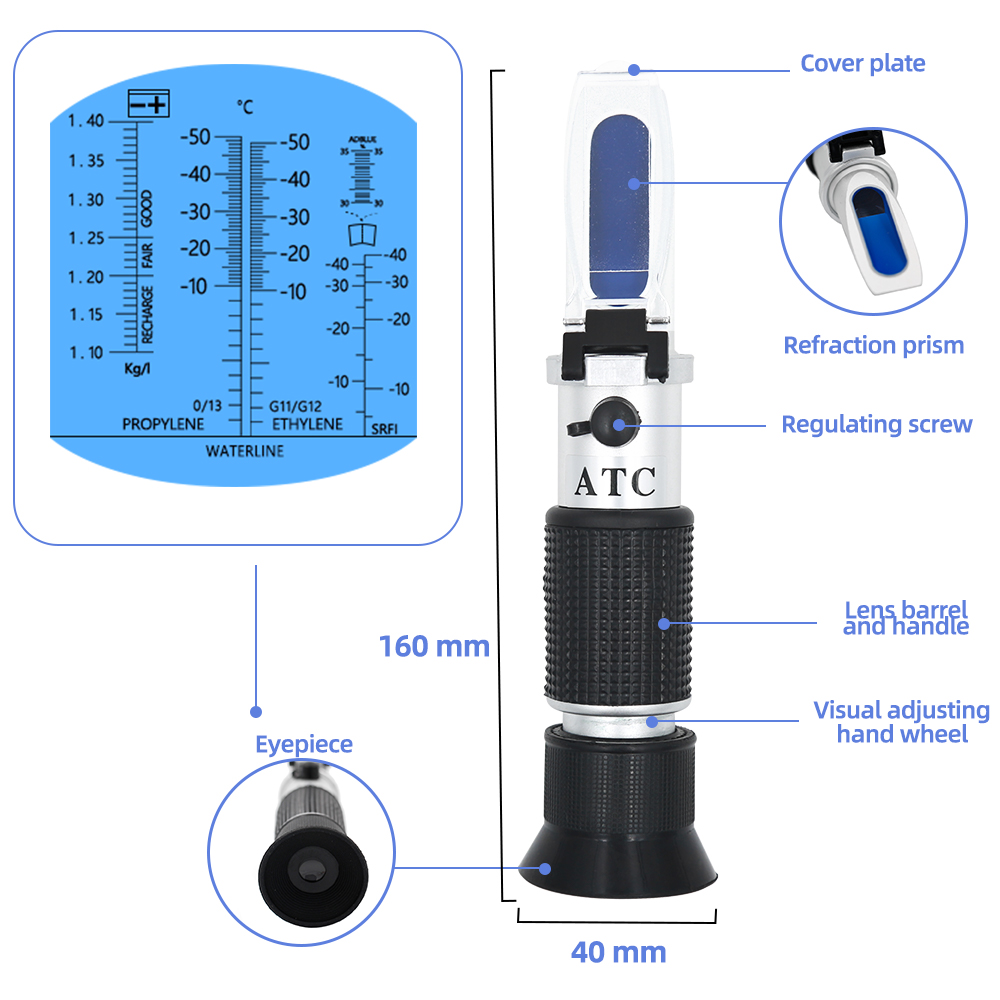 Ручной автомобильный рефрактом – обзор и цена Marine Aquarium Refractometer