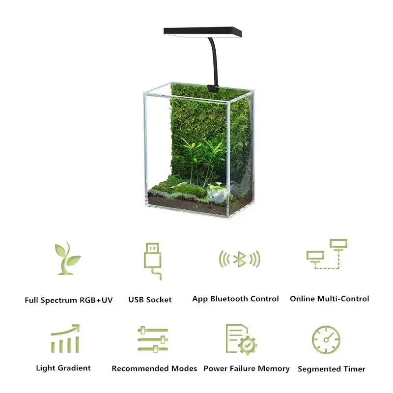 WEEK AQUA Mag Pro USB Нано-лам – обзор и цена Marine Aquarium Led Lights