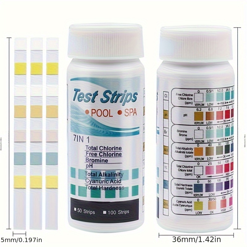 7-в-1 50/100 шт. тест-полоска  – обзор и цена Marine Aquarium Water Testing